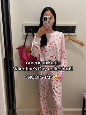 American Eagle’s Valentine’s Day collection!! THE SNOOPY PJS ARE SO CUTE 🥹 everything is on my LTK! #americaneagle #aerie #snoopy #snoopydog #snoopyfinds #snoopylover #ValentinesDay #vday #galentinesday #pajamaset #aeriereal #shopwithme @American Eagle @aerie 