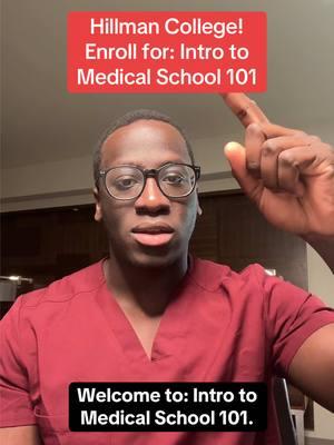 Hey Hillman! Ever wondered what it’s like being in medical school? This is the course for you! Welcome to Intro to Medical School 101, where you’ll get a crash course on concepts like anatomy, pathophysiology, and biochemistry and learn about the cardiovascular system, pulmonary system, and so much more. It would be impossible to teach all of medical school in just a semester, so I’ll be organizing this based on organ systems and teaching the concepts I think everyone should know about major body systems! @HillmanTok Univeristy #tiktokuniversity #africanamerican #hillmantok #drbarlow