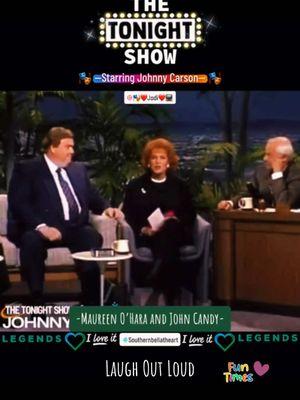 TRUE ENTERTAINMENT GOD I MISS THESE PEOPLE!! 🫶❤️🫶 #onthisday #tonightshow #MaureenOhara #JohnCandy #hilarious #JohnnyCarson #comedyvideo #Clip #Ilove #4u #oldschool #latenight #goodtimes #carson #era #lolz #clips #by #southernbellatheart #🎭 