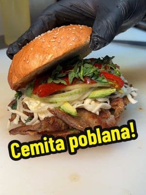 Córrele por una Cemita para cenar‼️😋🔥 📍6883 S. Eastern Ave #200 Las Vegas. ⏰ 10:00 AM - 8PM  Everyday  🚚 Foodtruck 4915 Steptoe St  ⏰6PM-12AM Fri & Sat #cemita #cemitapoblana  #cemitas #mexicanfood #comidamexicana #mexicansbelike #devourpower #lasvegaslocals #lasvegasfood #lasvegasrestaurants #mexicanstyle #lasvegaseats #tacos #tacolover #vegaslocals #vegasfood 