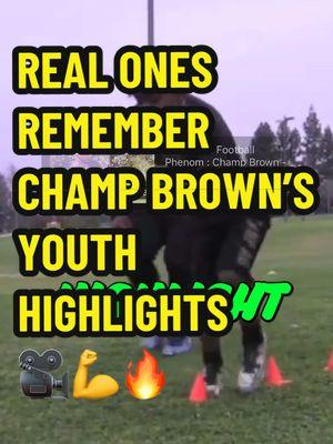 His youth highlights were INSANE 🎥🔥 Follow for more!! 👀 #whathappened #champbrown #runningback #youthfootball #sports 