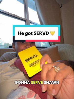 He got SERVD 💛  #servd @SERVDCARDS #mom #dad #parents #momlife #married @Shawn Davidson 