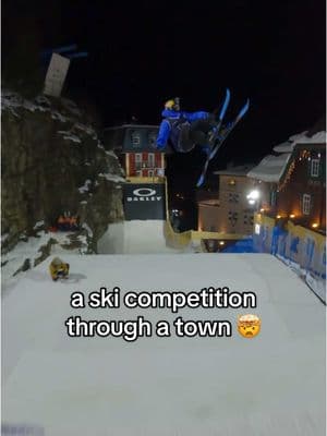 taking ‘ski village’ a little too literally 😅  ⛷️: @Jesper Tjäder  #freeskiing #redbull #skiing #skitok 