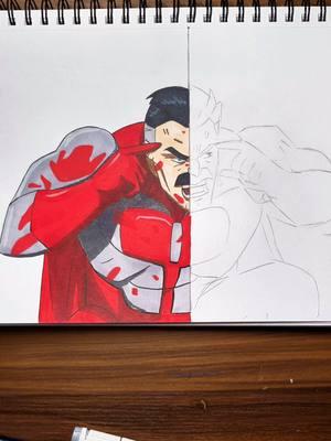 Drawing Omni Man At The End of Season 1! #omniman #omnimanvsinvincible #art #foryou #drawing #invinciblecomic #invincibleseason2 #invincible #invincibleapv 