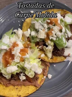 Síganme para mas recetas💖 Insta:yahairaadiiaz  #comidatiktok #recetasfaciles #recetas #recetastiktok #tostadasdecarnemolida #carnemolida #comidasrapida #comidasdetiktok #comidascaseras #caseras #recetasmexicanas #paratiiiiiiiiiiiiiiiiiiiiiiiiiiiiiii #quesofresco #carnemolidarecetas 