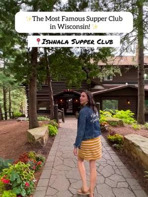 Details in Caption. ⬇️ ✨The Most Famous Supper Club in Wisconsin! 📍Ishnala Supper Club in Lake Delton, WI ⁣ 🌲If you only ever make it to ONE Wisconsin Supper Club, then it’s got to be Ishnala! Ishnala is the only Supper Club in Wisconsin that’s located smack dab in the center of a State Park, right on the shores of Mirror Lake. What this means is that the entire property has sweeping views of the lake as well as direct access to the hiking and walking paths in Mirror Lake State Park. The wait for a table here is typically pretty long, but there’s a ton of state park to explore while you sip your Old Fashioned. (Or if you’re looking for something a little more low key you can just enjoy your drink sitting by the water on their private beach or at one of their 3 bars.) 🍖For an appetizer we always get the Prime Rib Spears which are stuffed with 4 Cheeses and Asparagus. They come with a Tangy Mustard Sauce as well as a Bernaise Sauce. 🥩For dinner Mike always gets their Steak Filet Special that comes topped with a Sun Dried Tomato-Pistachio Peso, Goat Cheese and a Port Wine Reduction. ^This is easily one of the best steaks we’ve ever had! 🥗I also always get the classic Baked French Onion Soup and the Wedge Salad. The Wedge Salad is topped with Blue Cheese, Bacon and Tomatoes. ⁣ 🥃If you’re new here check out our previous Supper Club series! 👋🏻 We’re the @midwestmunchers We’re just over here livin our best Midwesty life with our three pups in a tiny Wisconsin town. 👫🧀🐶 Follow us for more Wisconsin food & travel! . . . #wi #wisconsin #wisconsintravel #travelwi #travelwisconsin #discoverwisconsin #discoverwi #wisconsinphotography #outwigo #onlyinwisconsin #wisco #wisconsindells #midwestmom #midwestmoment #wisconsinmom #midwestliving #explorewisconsin #wisconsinblogger #chicagoblogger #midwestblogger #supperclub 