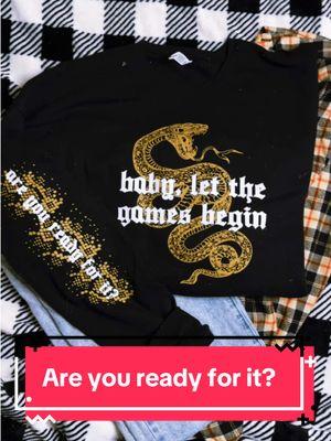 Baby, let the games begin 🐍🖤 #readyforit #readyforittaylorswift #areyoureadyforit #babyletthegamesbegin #rep #reputation #reputationstadiumtour #reputationtaylorsversion #swiftie 