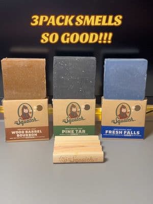 3 pack of Dr. Squatch soap 🧼 these truly smell amazing I can’t even describe it 🤙I’m happy with it 🤗 #drsquatch #drsquatchsoap #soap #menssoap #drsquatchpartner #soapbar #mens #smellsgood #valentinesdaygift #giftideas #men #soaps #drsquatch3pack #giftsforhim 