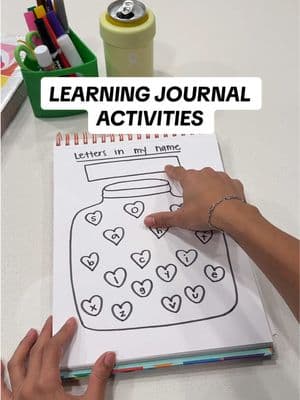 Learning journal activities for my 3.5 yo! Which is your favorite? 💗✨ #homeschool #learningjournal #learningjournalactivities #toddleractivities #preschoolactivities #preschoolathome #homeschoolmom #finemotorskills #finemotoractivity #learningactivitiesfortoddlers #toddlermom #MomsofTikTok #toddlersoftiktok #funactivities #namerecognition #letterrecognition #numberrecognition #prek #preschool  #valentineactivities  #itsjessandliv 