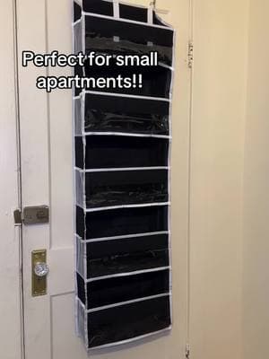 Perfect TikTok find!!!🤩 #smallspacesolutions #doororganizer #overthedoororganizer #organizedhome 