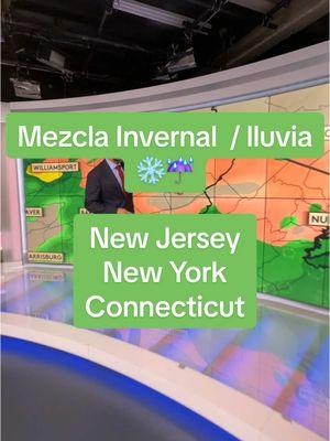 Viernes regresa el mal tiempo mezcla invernal y lluvia para el área triestatal.  Tras el paso del frente frío regresa el frío para el fin de semana. #weather #tiempo #☔️ #lluvia #rain #manhattan #queens #bronx #paterson #hartford #news #noticias #weatherupdate #nyc #lga #jfk #❄️ #snow #nieve #fyp #parati 