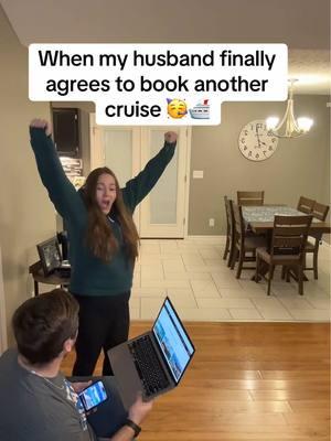 Woooooo!!!! 💃🏼 That “just booked a cruise” feeling never gets old! 🛳️ #noshipsgiven #cruisetok #cruiseship #cruising #travel #cruisememe #bookacruise #cruiselife #cruisecountdown #cruise #cruisevacation 