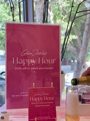 Glam Happy Hour happening tomorrow! 🥂 Grab your crew and join us this Thursday for complimentary champagne and 20% off all in-salon purchases during Glampagne Happy Hour! Elevate your Glam this Thursday from 4-6 pm! ✨ #hairextensionsalon #losangeleshair #newyorkhair #losangelessalon #newyorksalon #hairextensionist #hairextensionsspecialist #losangeleshairstylist #newyorkhairstylists #losangeleshairextensions #newyorkhairextensions 