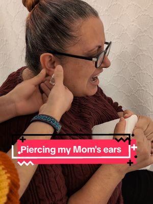 I pierced my Mom's ears 👂 filmed in January 2024 😅 #fyp #nonbinary #enby #ftm #lgbt #lgbtq #queertiktok #mom #piercings #piercingtok #piercing #selfpiercing #selfpiercings 