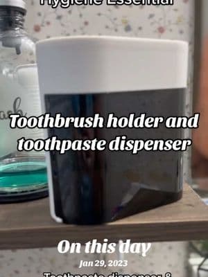 Upgrade your toothbrush holder still my fav purchase #onthisday #hygiene #hygieneproducts #hygienetips #toothbrush #toothbrushholder #toothpastedispenser #toothpaste #bathroomorganization #hack 