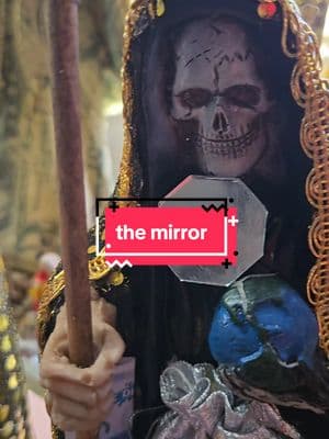 Replying to @juni0r_36l #fyp ##santamuerte #parati #santamuertetattoo #santamuertetiktokcheck #santamuerteculto #santamuertealter #thelittlebotanica #supportsmallbusinesses #death #holydeath #santamuertestatue 