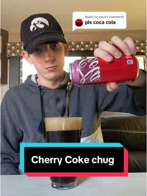 Replying to @vaso Cherry Coke chug! WHATS NEXT?! #replychug #chug #chugchallenge #chugging #sodachallenge #cherrycoke #coke #fyp #foryoupage 