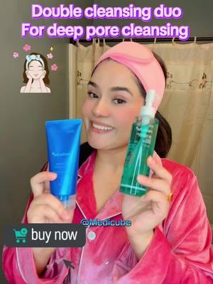 Double cleansing duo for deep pore  Cleansing for all skin types Zero pore blackhead deep cleansing  Zero foaming cleanser for Korean glassskin#glassglowskin#skin#removeblackheads#hydrateskin#lovethisproduct#giftforher#fyp#foru#viraltrend✅✅✅@Medicube Global ❤️✅✅✅#cleansingoil#zerocleanserfoam#medicube#❤️❤️ 