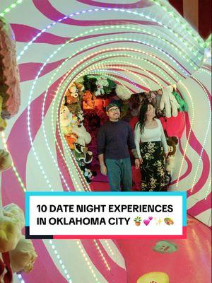 10 MUST-DO Date Night Experiences in Oklahoma City 💕 #SeeOKC  𝐩𝐥𝐚𝐜𝐞𝐬 𝐟𝐞𝐚𝐭𝐮𝐫𝐞𝐝: 💍 Cheyenne Sky Studio  🪩 Factory Obscura 🔥 Blue Sage Studios 🐱 Don’t Stress Meowt Cat Cafe 🌊 Bricktown Water Taxi 🍕 Sauced on Paseo 🪴Plant People Shop  🎨 Hawaii Fluid Art 🎶 Resonant Head 🏀 OKC Thunder Basketball  #OklahomaCity #OKC #TravelOK #MyOklahoma #MyOKC #405 #My405 #Oklahoma #Okie #OklahomaLife #ThingsToDoInOKC 