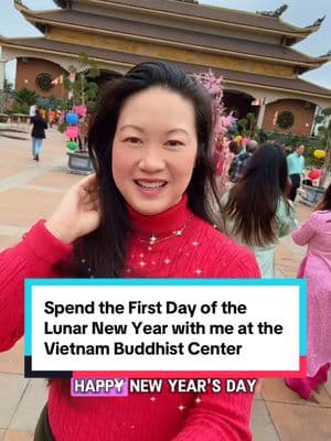 Happy Year of the Snake! Chúc mừng năm mới! Spend Lunar New Year’s Day with me at the Vietnam Buddhist Center in Houston, Texas. #lunarnewyear #yearofthesnake #buddhisttemple #happynewyear2025 #Chúcmừngnămmới #CapCut 