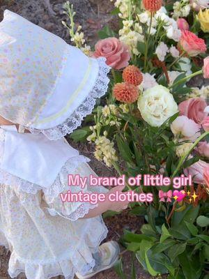 Vintage clothes have my heart 💖🎀  #motherdaughter #thriftedfashion #thrifthaul #vintagestyle #girlythings #girlmom #toddlerfashion #babyfashion #babyclothes #firsttimemom #SmallBusiness #vintagekidsclothes 