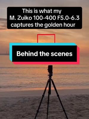 The view VS the photo | capture the golden hour 🌅📸🧡@livetgn #kfconcept #kfconcepttripod #longdistancephotography #viewvsphoto #outdoorphotography #landscapephotography #behindthescenes #photographerlife #telephotolens #sunsetphotography #sunsetlover #goldenhour