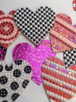 Replying to @Emma ✨heart mosaic drop January 31st at 8pm EST✨ #zenspiredesigns #SmallBusiness #satsifying #oddlysatisfying #mosaic #mosaicart #mosaictiles #mosaicprojects #tilecollection #workinprogressart #DIY #asmr #artdrop #mosaicdrop #ValentinesDay #mosaicproject