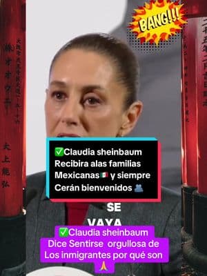 Claudia sheinbaum #videovirall#immigrante #orgulloso#noticiastiktok #usa🇺🇸 #bienvenidos#a#mexico🇲🇽 