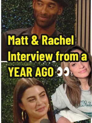 Rachael & Matt Interview from a YEAR AGO… total foreshadow 👀 #rachaelkirkconnell #mattjames #breakup #callherdaddy #podcast #bachelornation #greenscreenvideo #greenscreen 