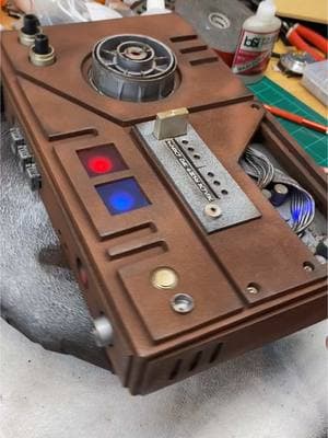 Star Wars art panel with exposed electronics- handmade art #starwarscontrolpanel #starwarsprops #diystarwars #starwarsart #controlpanel #foryoupage #starwarsdecor #handmade 