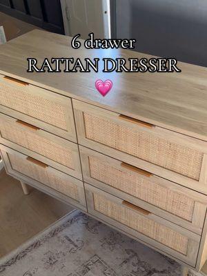 Love our new dresser💗 #rattandresser #dresser #ttshopfinds #TikTokShop #bedroomfinds #foryouu 