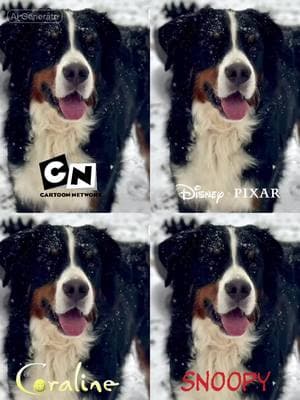 #aifilter Love this tbh #bernese #dogs #coraline #cartoonnetwork #snoopydog #disney #pixar 