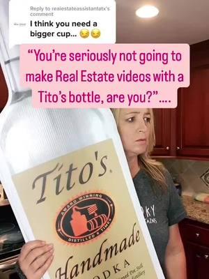 People just seem to listen better when I have my Tito’s in hand 🤷🏻‍♀️ #kimsellsconcord #titos #realtor #realtorsoftiktok #titosrealtor #concordncrealtor 