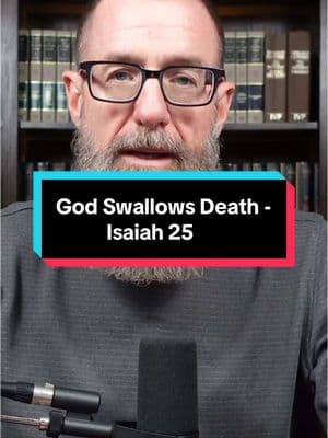 God Swallows Death - Isaiah 25. How does Isaiah 25 fill you with life and hope?  Dive into the Bible in One year series at www.1517.org/oneyear for the reading guide and to catch up on previous posts. #BibleinOneYear #biblestudy #oldtestamentstories #biblestudytime #christianitytok #christiantiktok #churchtiktok #churchtok #bibletok #biblereading #holyspirit #bibleversedaily #newtestament #biblereading #jesuschrist #religion #god #faith #Love #jesus #church #blessed #believe #biblicalhebrew #hebrew 