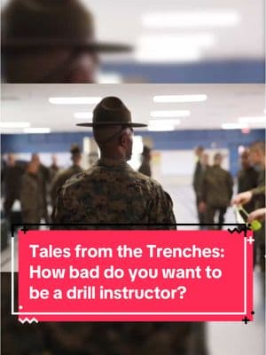 Tales from the trenches: How bad do you want to be a  Drill Instructor? Check out the new show Method to the madness only on @VET Tv #military #training #drillinstructor #recruits #DISchool #methodtothemadness #vettv 