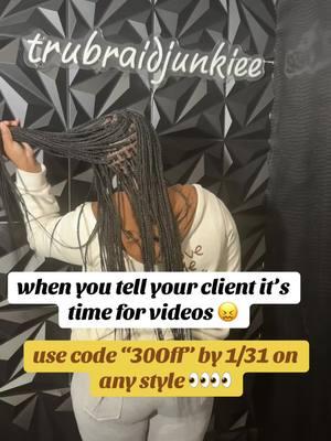 🚨Book before this Friday 1/31 and Use the code “30OFF” 💕Just a Small Token Of My LoveTo You 😍 #trubraidjunkiee  #fyp #braid #knotlessbraids #wigbraids #braidstutorial #braidstyles #trubraidjunkiee #dfwbraider #atlbraider #chicagotiktok #dallastx #allentexas #dfwbraider #dfwstyle #explore #dallasmua #dallaslashtech 