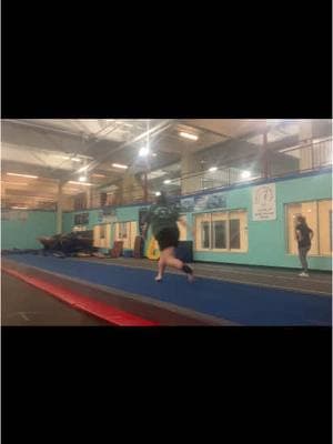 Watch until the end for a stick 🤸‍♀️ #gymnastics #gymnast #tumble #gymnastsoftiktok #flip #sports #adultsinsports 