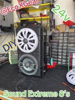 Just a little DIY project you can build at the house learn how here and on Facebook #boombox #DIY #homemade #custom #speaker #soundextreme #ecoxgear @EcoXGear #loud #audio #bass #apache #harborfreight #fyp 