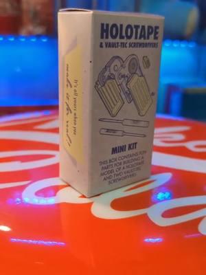The Holotape Mini Kit from The Wand Company!  These Holotapes were sold at various locations a bit after the release of Fallout 76, but sold out now. They included a Holotape you could assemble yourself with the Vault-Tec themed tools needed to do it, and a Holotape game card!  There were 10 cards to collect. The Holotapes were also included with the Pip-Boy 2000's made by The Wand Company but didn't include the cards.  #Fallout #holotape #pipboy #pipboy2000 #Fallout76 #fallout4 