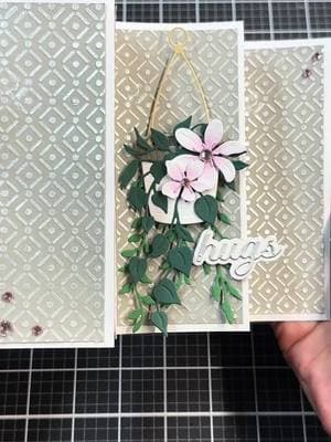 I made this card with Pearl Shimmer Relief Paste and Houseplants Layering Die from @Altenew #handmadecard #cardmakersoftiktok #cardmakingideas #cardmaking #cardmakingismysuperpower #cardmaker 