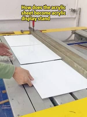 How does the acrylic sheet become acrylic display stand#acrylicsheet #acrylicdisplaystand #acrylicproducts #acrylic #custom #mjacryliccustomfactory 