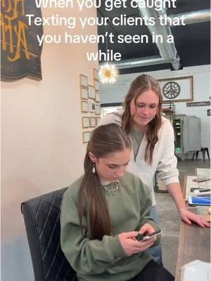 We love our clients! @alice elizabeth @haleyasander #salonhumor #bemidjisalon #thehairaffairbemidji #minnesotasalon #salonlife #bemidji #minnesota #minnesotacheck #salon #hair #fun 