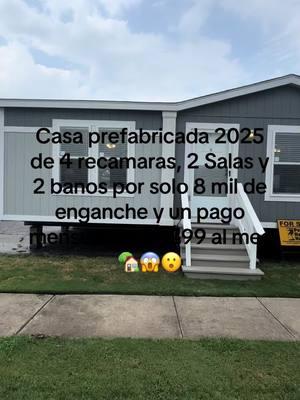 Gran Remate de casa prefabricada 2025 de 4 recamaras, 2 Salas y 2 banos por solo 8 mil de enganche y un Pago approx de $1,299 al mes. Llamame al 469-834-5420 para mas informacion. #rbi02659 #tx #txt #dallas #trending #mobilehome #affordablehousing #casas #casasbaratas #manufacturedhomes #irvingtx #fortworth #waco #dentontx #caddomillstx #mesquitetx #casabarata #arlingtontx #austintx #fortworthtx 