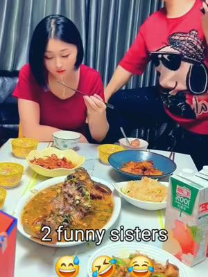 2 funny sisters have a party #funny #sisterfunny #prank 