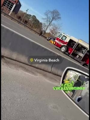 Bad wreck this morning in Virginia Beach right by Top Golf! 😳🙏🏾  #virginia #like #comment #repost #share #foryoupage #fyp #fypage #explore #vabeach #757 #hamptonroads #virginiabeach  #viral #viralva #viralvirginia