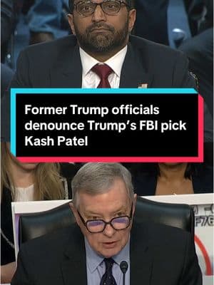 Trump’s pick to lead the FBI, Kash Patel, is confronted at his confirmation hearing with humiliating rebukes from past Trump officials. #fbi #kashpatel #trump #news #government #politics