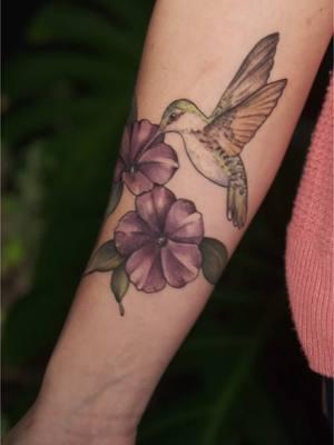 Etheral hummingbird tattoo by our ethereal resident artist @Alexus.inks 🧚 Alexus’s books open Feb 7-9✨ For more of her work and/or to  book check out her IG! #tattoostudio #patattooartist #tattooartists #tattooinspo #tattooideas #birdtattoo #naturetattoo #hummingbird #hummingbirdtattoo #animaltattoo 