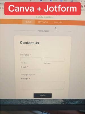 This is a great partnership! If you want to build a website with Canva, you can now create and embed a jotform in there to collect submissions! Great for people just starting out. #canvassador #canvalove #canvatutorial #canvatips #websitedesign #marketingtips #solopreneur #digitalmarketing #canvapro 