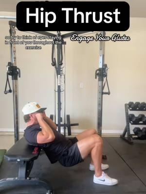 Hip Thrust - How to engage your glutes #hipthrust #gluteday #gluteworkout 