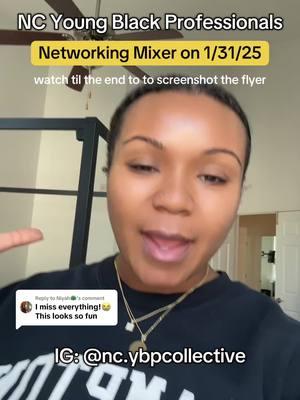 Replying to @Niyah🦚 #greenscreen make sure you’re following us on IG so you don’t miss any of our upcoming events for 2025! We’re excited to share that we’ve already registered over 50+ attendees for our first Networking Mixer of the year and hope you can join us at Proximity Brewing in Durham, NC tomorrow, 1/31! 🔗 is in my bio to rsvp!  tag a friend or colleague 👇🏾  #ncybp #drlys #rdu #durhamnc #networkingevent #thingstodoindurham #networking #ncyoungblackprofessionals 